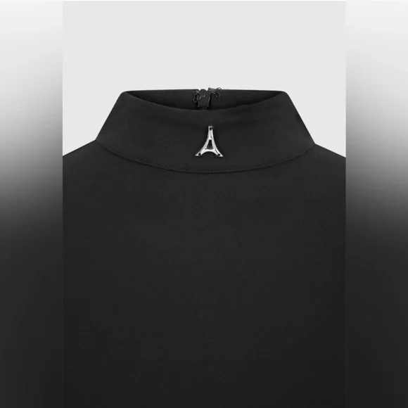 Manière De Voir Sculpted High-Neck Bodysuit – Sleek & Modern | NWOT | Size 0 - Picture 6 of 7